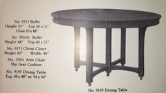  1918 catalogue image dining table. 